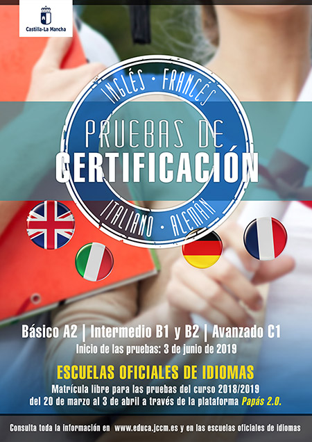 CartelPruebaIdiomas2019 p